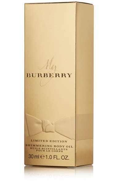 burberry shimmering body oil